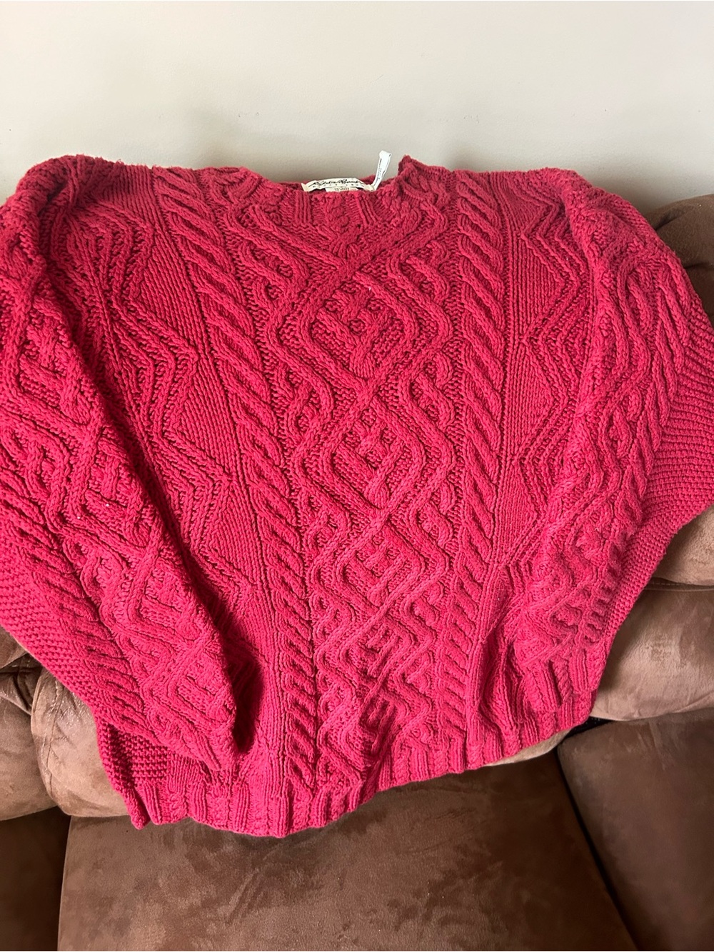 L.L. Bean | Vintage 90’s Cable Knit Chunky Sweater